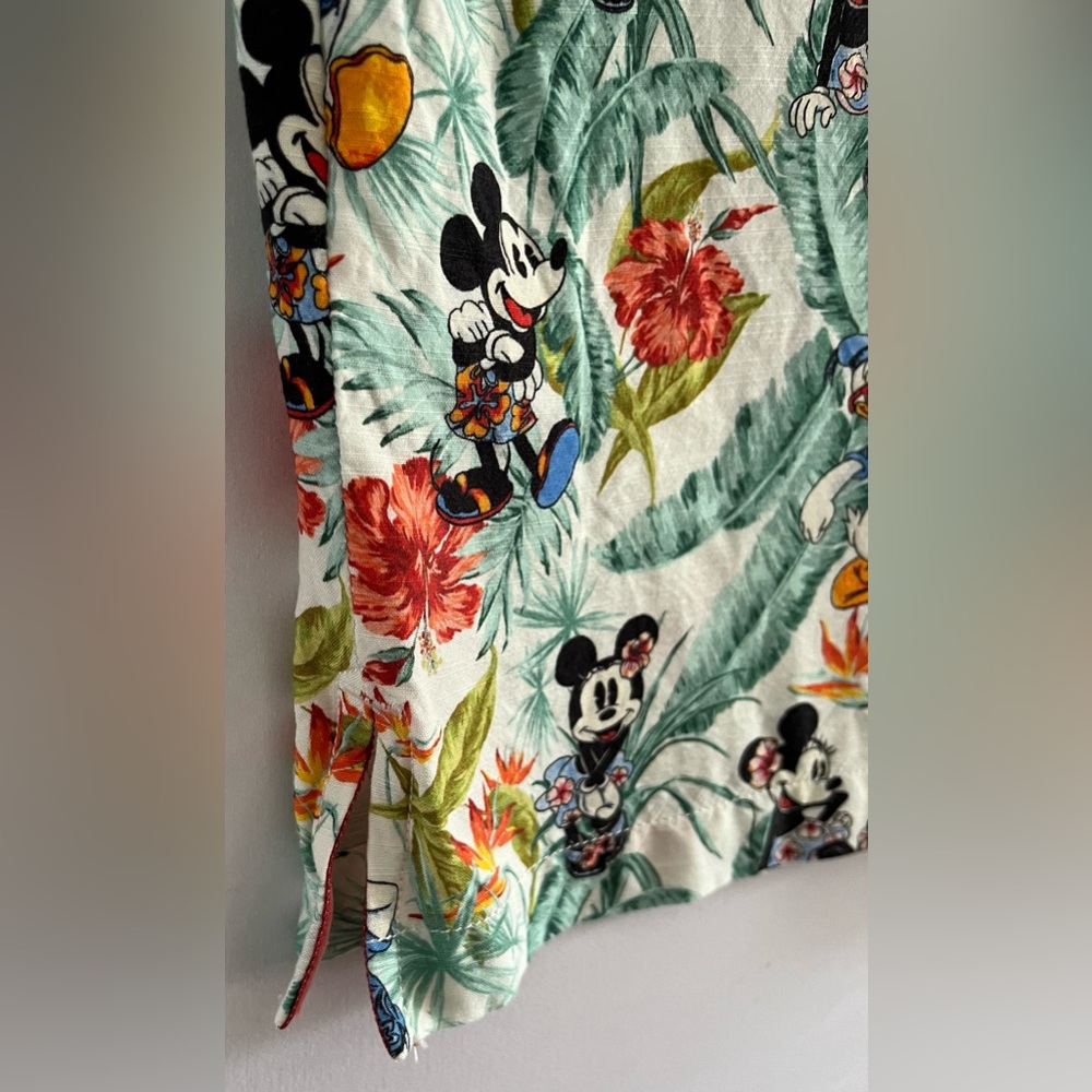 🌴 Disney Tommy Bahama Men's Tropical Mickey Camp Shirt M Resort Vacation - Picture 5 of 11